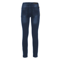 Thumbnail for Chic Lightly Washed Blue Slim-Fit Jeans with Chain Detail