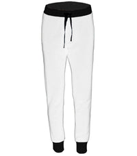 Thumbnail for Elegant White Cotton Trousers with Crown Motif