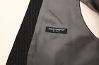 Thumbnail for Gray Striped Wool Dress Vest Gilet