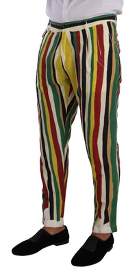 Thumbnail for Elegant Striped Skinny Pants