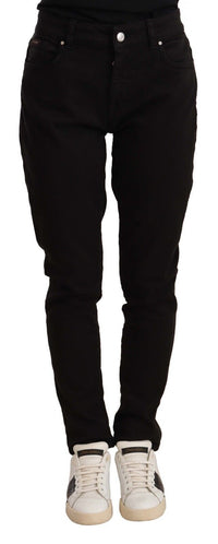 Thumbnail for Elegant Slim-Fit Black Skinny Jeans