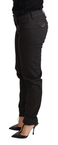 Thumbnail for Chic Black Low Waist Skinny Jeans
