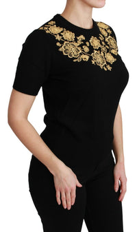 Thumbnail for Elegant Black Cashmere Sweater Top