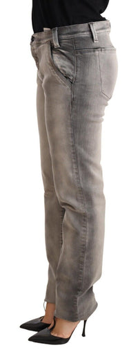Thumbnail for Chic Gray Washed Low Waist Skinny Jeans