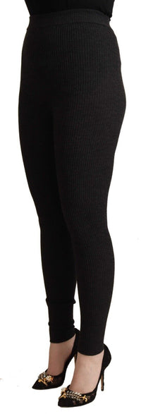 Thumbnail for Elegant High-Waist Wool Tights Pants