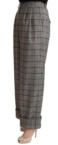 Thumbnail for Elegant High Waist Straight Trousers In Grey