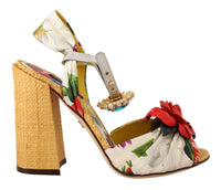 Thumbnail for Multicolor Crystal Embellished Heel Sandals
