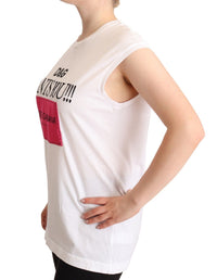 Thumbnail for Chic White Cotton Crew Neck Tee
