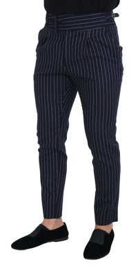 Thumbnail for Sophisticated Blue Wool Blend Trousers