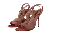 Thumbnail for Elegant Pink Ankle Strap Heels Sandals
