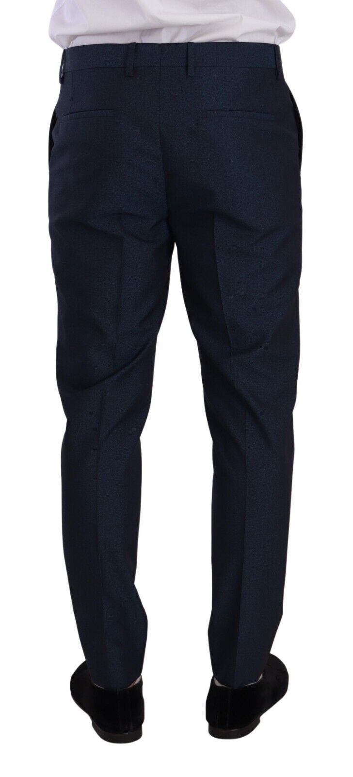 Elegant Slim Fit Dress Pants in Dark Blue