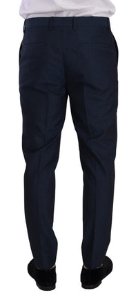 Thumbnail for Elegant Slim Fit Dress Pants in Dark Blue