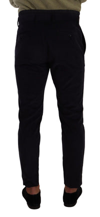 Thumbnail for Slim Fit Luxe Corduroy Pants in Dark Blue