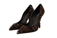 Thumbnail for Elegant Multicolor Tweed Pumps