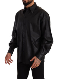 Thumbnail for Elegant Black Leather Jacket