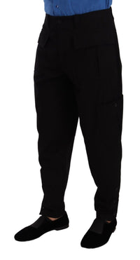 Thumbnail for Chic Black Cargo Pants with Stretch Comfort