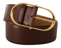 Thumbnail for Elegant Oval Buckle Leather Belt