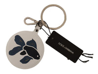 Thumbnail for Chic White Leather Keychain