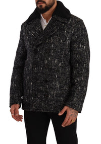 Thumbnail for Chic Double Breasted Wool Blend Overcoat