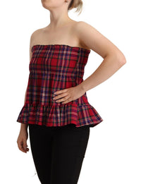 Thumbnail for Multicolor Chekered Sleevelesss Tank Top