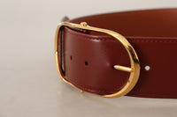 Thumbnail for Elegant Gold Buckle Leather Belt