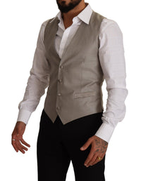 Thumbnail for Elegant Single Breasted Dress Vest in Beige