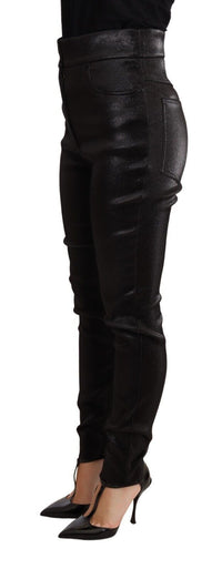 Thumbnail for Elegant Slim Fit Shimmer Cropped Pants