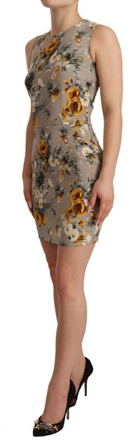Thumbnail for Elegant Floral Sheath Mini Dress
