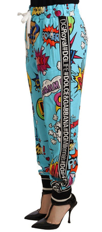 Thumbnail for Chic Cartoon Print Knitted Jogger Pants