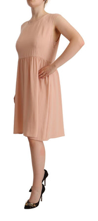 Thumbnail for Elegant Beige Sleeveless Shift Dress