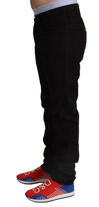 Thumbnail for Elegant Skinny Black Cotton Pants