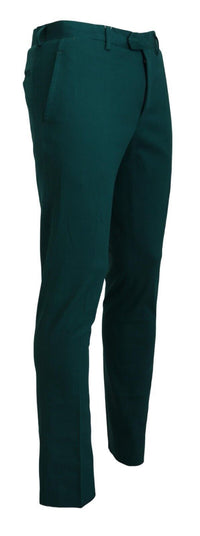 Thumbnail for Elegantly Tailored Green Pure Cotton Pants