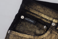 Thumbnail for Elegant Black Gold Dust Jeans