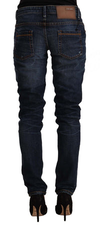 Thumbnail for Chic Slim Fit Blue Washed Denim