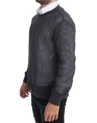 Thumbnail for Purple Runway Netz Pullover Netted Sweater