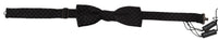 Thumbnail for Elegant Silk Black Bow Tie for Men