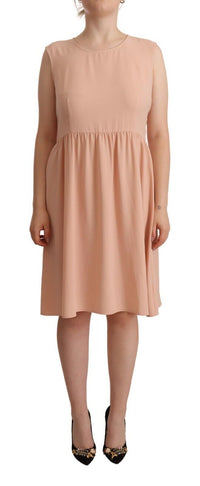 Thumbnail for Elegant Beige Sleeveless Shift Dress