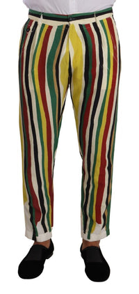 Thumbnail for Elegant Striped Skinny Pants