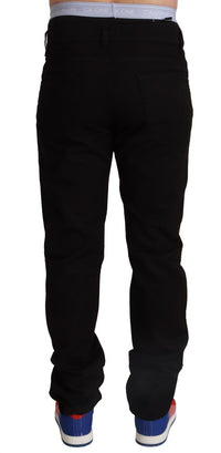 Thumbnail for Elegant Skinny Black Cotton Pants