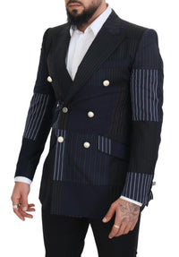 Thumbnail for Elegant Navy Double Breasted Wool Blazer