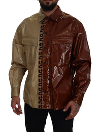 Thumbnail for Elegant Multicolor Silk Casual Button-Down Shirt