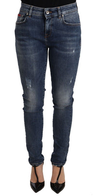 Thumbnail for Elegant Slim-Fit Distressed Skinny Jeans