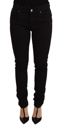 Thumbnail for Elegant Slim-Fit Black Skinny Jeans