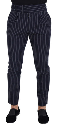 Thumbnail for Sophisticated Blue Wool Blend Trousers