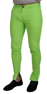 Thumbnail for Elegant Light Green Cotton Chinos