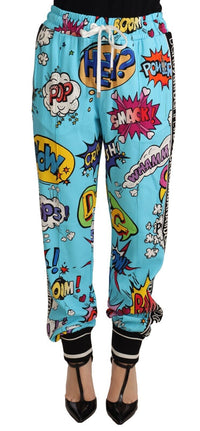 Thumbnail for Chic Cartoon Print Knitted Jogger Pants