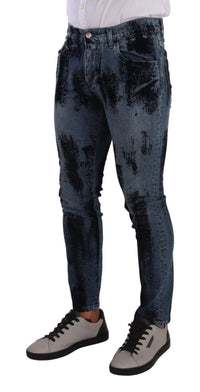 Thumbnail for Italian Designer Skinny Slim Fit Jeans