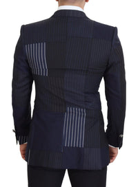 Thumbnail for Elegant Navy Double Breasted Wool Blazer