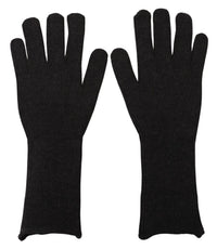 Thumbnail for Black Cashmere Silk Hands Mitten Mens Gloves