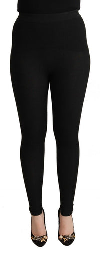 Thumbnail for Elegant High Waist Cashmere-Silk Tights Pants
